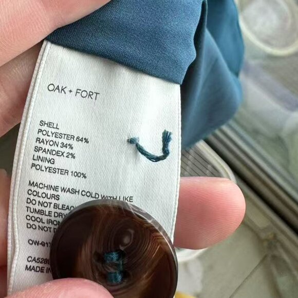 Oak + Fort Blue Blazer/ Suit Jacket - Picture 4 of 4